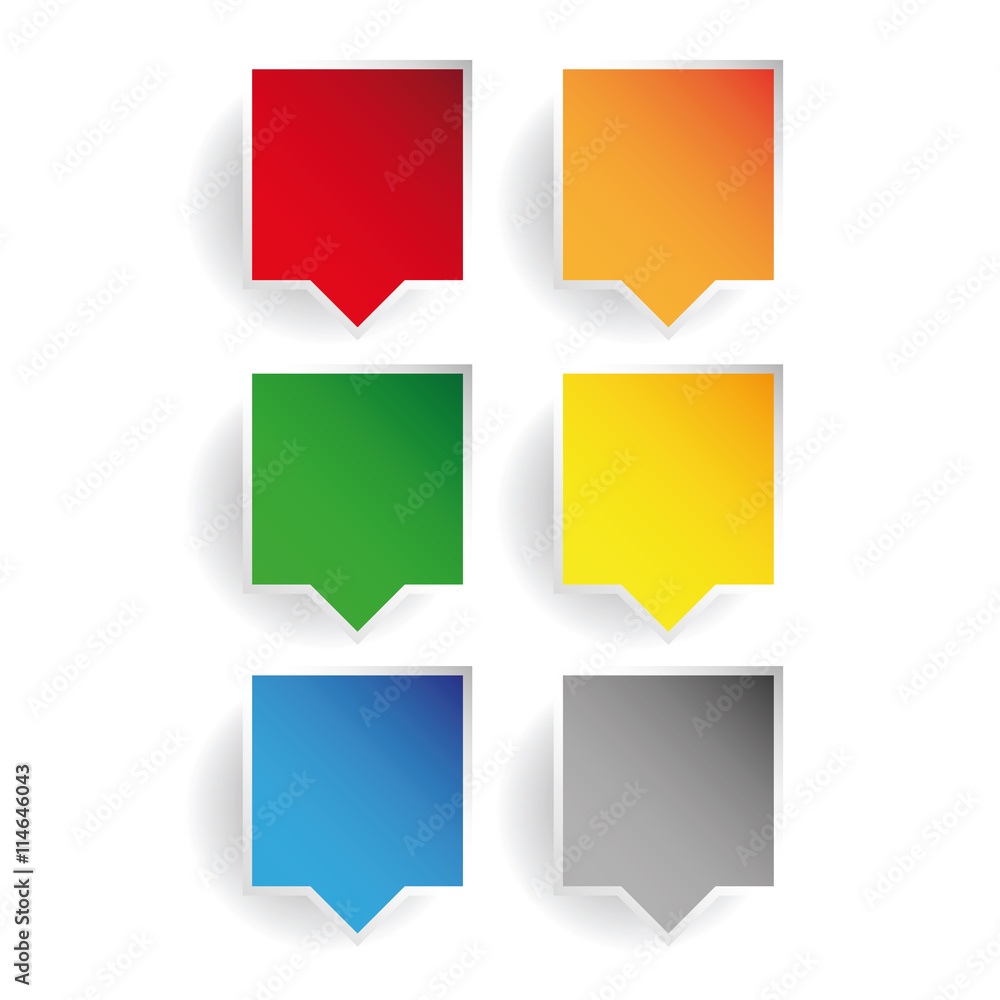 Poster empty pointer set vector