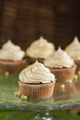 Vanilla cupcake with swiss merignue buttercream 