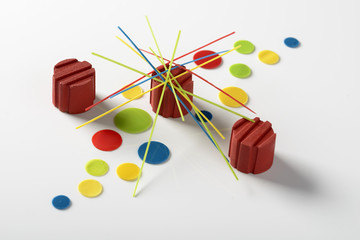 Colorful mikado perspex