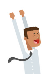 goofy businessman icon