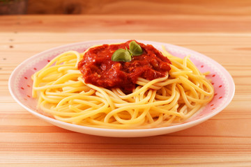 おいしそうなスパゲティ