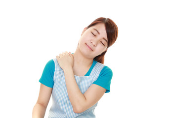 肩こりを訴える主婦