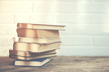 books on table