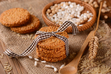 biscotti ai cereali e riso