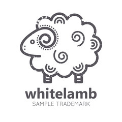 Animal icon with lamb