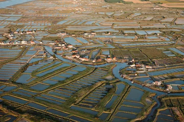 Gordijnen Arvert vue du ciel © philippe Devanne