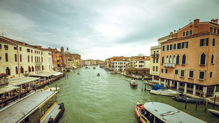 Fototapeta na wymiar View of Venice Grand Canal