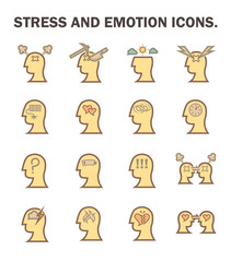 Stress flat icon