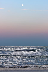 Beautiful tropical beach view vertical image