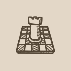 Chess sketch icon.