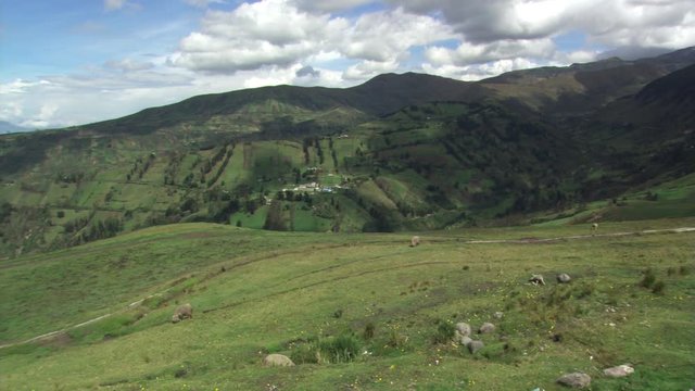 Hill country near Cayambe, Ecuador
