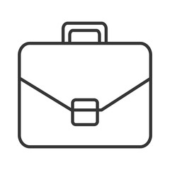 black and white suitcase over isolated background, business concept, vector illustration