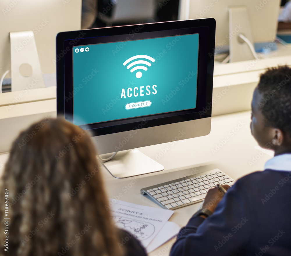 Poster internet wifi connection access hotspot