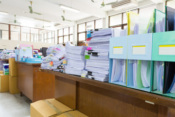 Stack of business papers