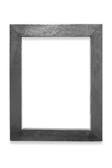 Fototapeta premium black wood picture frame with clipping path