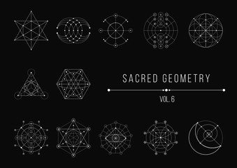 Sacred Geometry Bundle. Vector Illustration