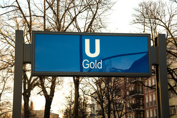 Schild 71 - Gold