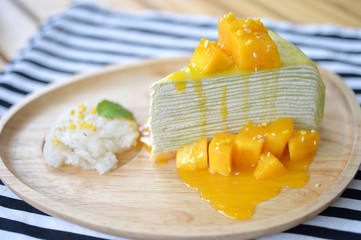 Mango Crepe Cake - 114662684