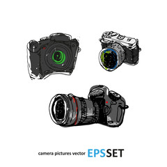 Camera photography vector set collection illustration. Logotypes