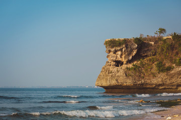 Cliff in the beach, Bali, Indonesia