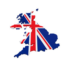 Obraz na płótnie Canvas Map of United Kingdom