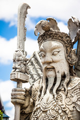 Fototapeta na wymiar Chinese statue at Wat Pho, Thailand 