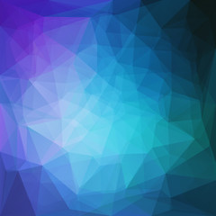 Abstract blue triangular geometric shapes background