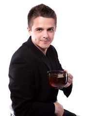 Man and tea