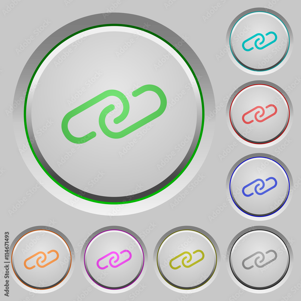 Poster link push buttons