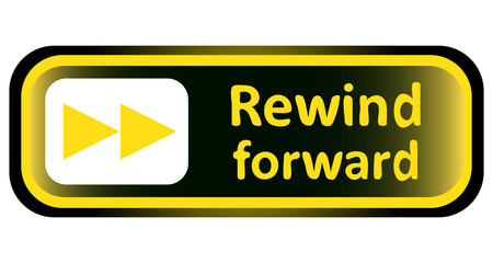 Long icon yellow rewind forward sign