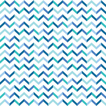 ocean blue chevron pattern