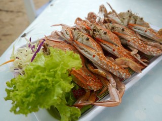 steamed crab