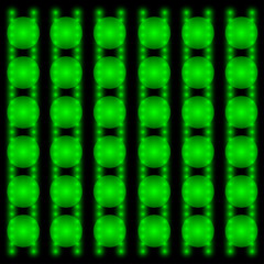 Green circles. Vector illustration.