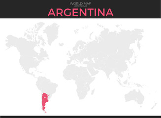 Argentine Republic Location Map