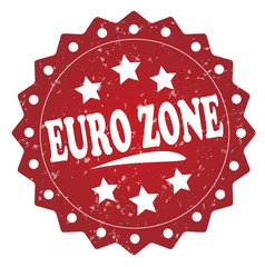 euro zone grunge stamp