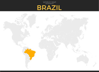 Federative Republic of Brazil Location Map