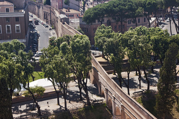 Passetto di Borgo connecting Vatican City with Castel Sant'Angelo