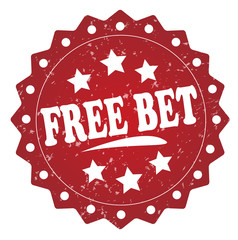 free bet grunge stamp