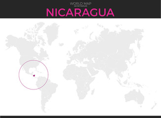 Nicaragua Location Map