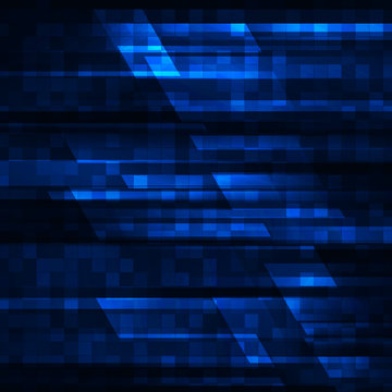 Abstract vector background with blue stripes. Vector illustration