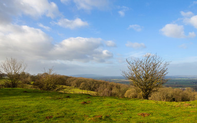 Fototapeta na wymiar Rural landscape in winter in England
