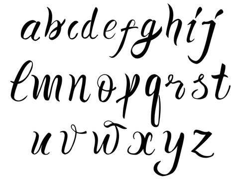 Hand drawn alphabet