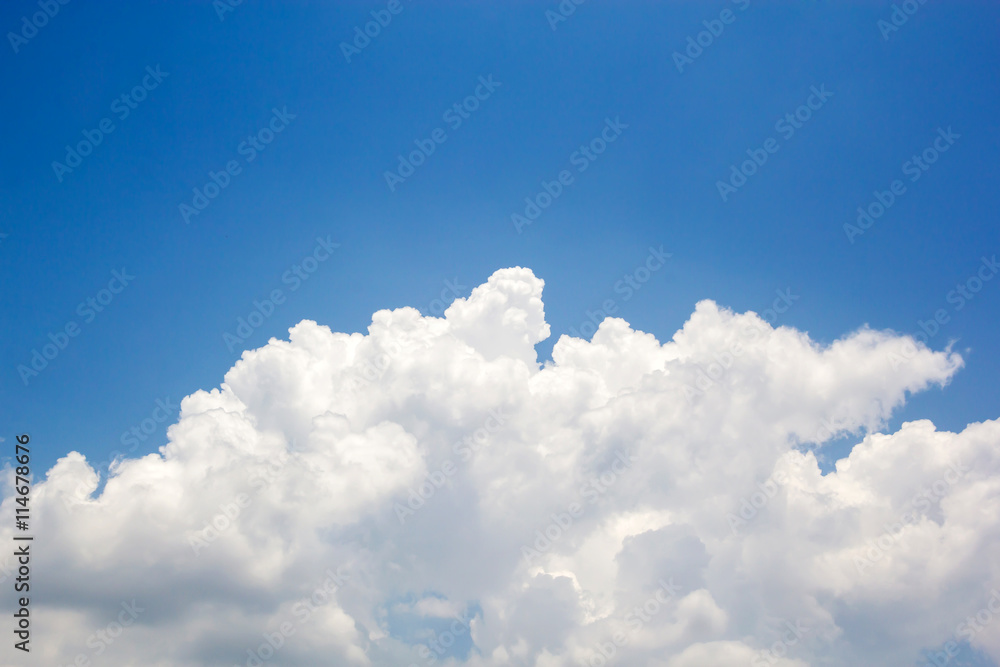 Wall mural clouds in the blue sky