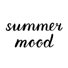 Summer mood lettering.