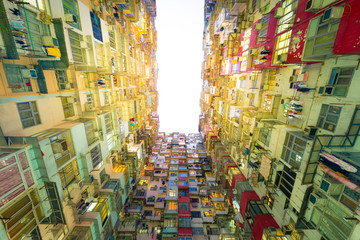 Famous density of residential in Hong Kong.