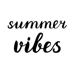 Fototapeta premium Summer vibes lettering.
