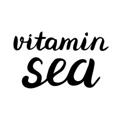 Vitamin sea lettering.