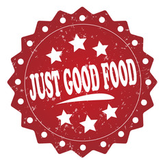 just good food grunge stamp