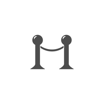 Icono catenaria para eventos sobre fondo blanco