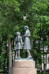 Fototapeta na wymiar ST. PETERSBURG, RUSSIA. A monument 